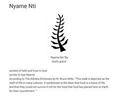 an image of a tree with the words nyame ni on it