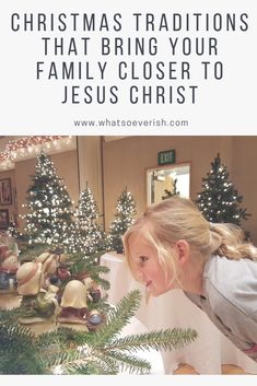 How To Make Christmas About Jesus, Nativity Christmas Crafts, Biblical Christmas Traditions, Christmas Christian Traditions, Christmas Family Tradition Ideas, Nativity Christmas, Nativity Christmas Tree, Christ Christmas, Christian Christmas Traditions