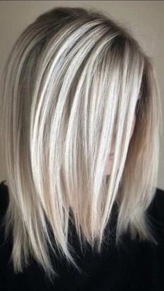 Blonde Bright, Low Maintenance Short Haircut, Hair Color Blonde, Lob Haircut, Bob Hairstyles For Fine Hair, Super Hair, Long Bob Hairstyles, Hairstyle Women, Long Bob