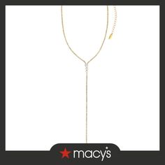 in stock Gold Lariat Necklace, Lariat Necklace, 18k Gold, Gold Necklace, Gold Plate, Pick Up, In Store, Buy Online, Plating