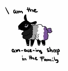 an animal with the words i am the on - age sheep in the family written below