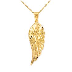 Gold Angel Wing Pendant Necklace Angel Pendant Necklace, Shine Jewelry, Gold Angel Wings, Angel Wing Pendant, Gold Angel, Wing Necklace, Gold Chain Jewelry, Charm Pendant Necklace, Special Jewelry