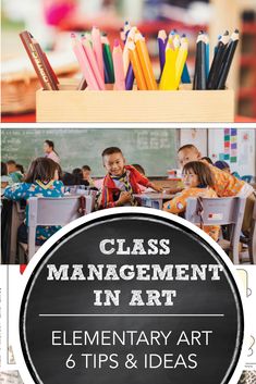 the back to school flyer for class management in art, elementary art and tips & ideas