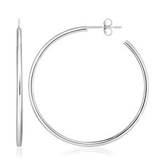 LOVCIA Premium Elegant Round Sterling Silver Hoop Earrings Sterling Silver Hoop Earrings, Sterling Silver Hoops, Sterling Silver Studs, Sterling Silver Earrings Studs, Silver Hoops, Silver Hoop Earrings, Silver Earrings Studs, Sterling Earrings, Post Earrings