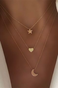 Gold necklaces, dainty adorable, wear everyday type jewelry. Use the code (leahmozisek) for 50% OFF! Solid Necklace, Accessories Necklaces, Coin Pendant Necklace, Love Shape, Round Necklace, Black Accessories, Feather Necklaces, Simplicity Patterns, Coin Necklace