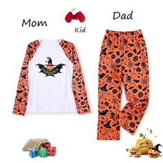 Get the whole family in the Halloween spirit with our Festival Printed Parent-child Pajama Set. These matching pajamas are perfect for a spooky and fun family night! 🎃👻 #HalloweenPajamas #FamilyFun #MatchingPajamas #SpookyNights White Sleep Sets For Fall, Winter Long Sleeve Costume Party Sets, Holiday Long Sleeve Sets For Fall, Holiday Fall Sets With Long Sleeves, Halloween Costume Sets With Long Sleeves, Long Sleeve Halloween Costume Sets, Playful White Sleepwear For Fall, Playful Orange Long Sleeve Sleepwear, Orange Long Sleeve Winter Set