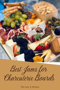 the best jams for charcuteric boards is in front of a box full of fruit