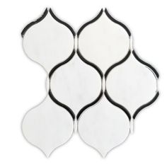 a white and black tile pattern