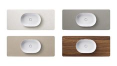 four square plates with different shapes and sizes are shown in three separate images, one is empty