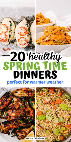 Spring Dinners Kids Love! Healthy Meal Easy Recipes. Healthy Clean Dinner, Chicken With Cream Of Chicken, Spring Dinners, Cheesy Baked Chicken, Clean Dinner Recipes, Spring Meals, Healthy Family Dinners, Spring Dinner, Weeknight Dinner Recipes Easy