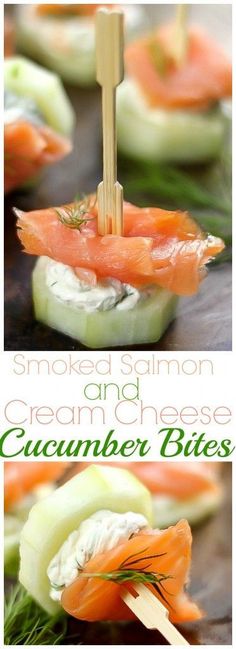 smoked salmon and cream cheese cucumber bites are an easy appetizer for any occasion