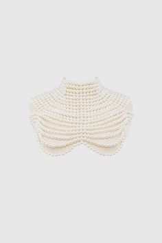 Shop 1920s Shawls - Pearl Body Chain Beaded Shawl | BABEYOND Roaring 20s Accessories, Pearl Body Chain, 1920s Accessories, Beaded Shawl, Flapper Accessories, Elegant Veils, Black Fringe Dress, 1920s Outfits, Vintage Shawls