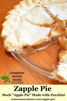 a close up of a pie on a wooden table