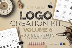 the logo creation kit volume 6 includes 40 elements