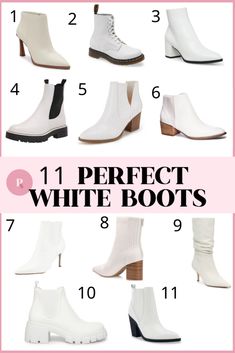 White Dressy Boots, Outfits With White Chelsea Boots, White Ankle Boots Outfit Dress, How To Wear White Boots, White Boot Winter Outfit, Winter Outfits White Boots, White Boots Outfit Aesthetic, Y’all White Boots Outfit, White Boots With Jeans