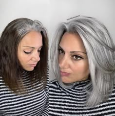 Gorgeous Gray Hair, Gray Hair Growing Out, Natural Gray Hair, Transition To Gray Hair, Blending Gray Hair, Long Gray Hair