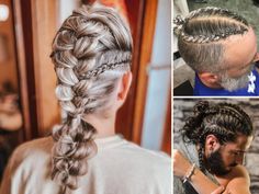 viking style braids Viking Braids Female Short Hair, Womens Braids, Vikings Hairstyles, Braids Female, Hairstyles Viking, Viking Hairstyle, Viking Haircut, Viking Hairstyles, Braid Wedding