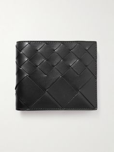 Bottega Veneta's billfold wallet has been made in Italy using the house's signature intrecciato weave, combining narrow and wide strips of supple black leather. It's fitted with two bill sleeves, eight card slots and a pair of pockets for receipts. Leather Billfold, Wallet For Men, Bottega Veneta Intrecciato, Billfold Wallet, Mr Porter, Wallet Men, Bottega Veneta, Sale Items, Latest Fashion