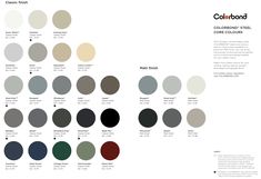 an image of the color scheme for different shades of paint and their corresponding colors are shown