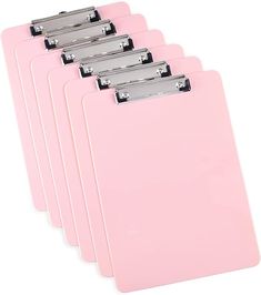 Pink Clipboard, Serba Pink, Pink Classroom, Classroom Aesthetic, Acrylic Clipboard, Pink Office Supplies, Clip Boards, Strawberry Soda