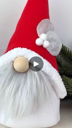 an image of a santa clause hat on display