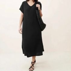 Jenni Kayne New Cypress Caftan Midi Dress In Black Size Xs. Measurements Shown In Photos. Jenni Kayne, Midi Dress, Product Description, Womens Dresses, Women Shopping, Dresses, Black, Color