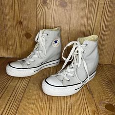 Converse Lux Wedge High Tops Sneakers In Gray Women’s Size 8 Has A Hidden Heel Wedge High Tops, High Tops Sneakers, Converse Pink, Shoes Converse, Womens Converse, Grey Women, Converse Shoes, Women's Sneakers, Womens Shoes Sneakers