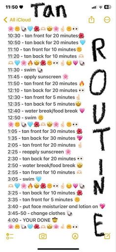 Tanning Schedule, Tan Routine, Summer Body Workout Plan, Summer Body Workouts, What To Do When Bored