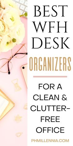 the best wifi desk organizer for a clean and clutter - free office with text overlay