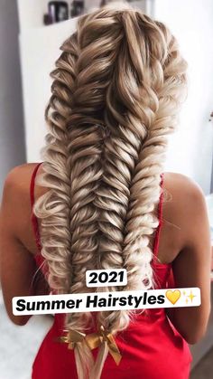 Cute Prom Hairstyles, Tan Skin Blonde Hair, Cute Braided Hairstyles, Braided Ponytail Hairstyles, Pretty Braided Hairstyles, Hair Braiding, Penteado Cabelo Curto, Braided Hairstyles Tutorials, Braided Hairstyles For Black Women