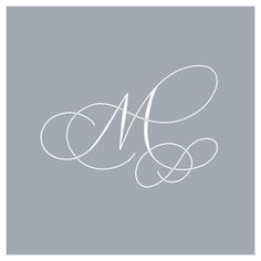 the letter m is made up of two lines and has been drawn in white on a gray background