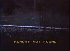 a blurry image of a tree with the words memory not found