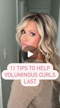 Balyage Hair, Curled Hairstyles For Medium Hair, Curl Tutorial, Hair Curling Tutorial, Tight Curls, Voluminous Curls, Wildest Dreams, Soft Curls, Hair Spray