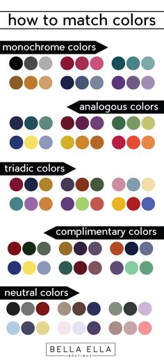 the color chart for different shades of paint