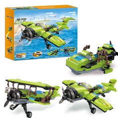 PRICES MAY VARY. 【3in1 plane toys】This 3in1 building set can be built into two propeller airplanes in different shape or a hovercraft. The package includes 178 pieces of bricks, a little pilot and a clear instruction manual. 【Educational Toy】This plane toys have three different ways to build.They are designed according to the preferences of children. Airplane building toy with good details for inspiring children's imagination and creativity, and develops children's hands-on ability. 【Safe & Dura Propeller Airplane, Plane Toys, Airplane Propeller, Toy Plane, Building Blocks Toys, Block Toys, Kids Hands, Play To Learn, Instruction Manual