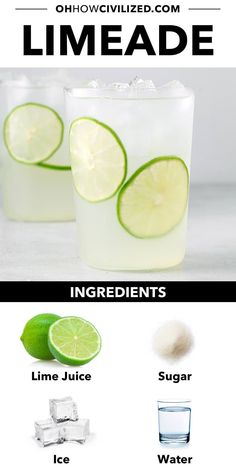 limeade cocktail recipe with ingredients to make it