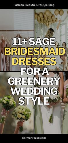 11+ sage bridesmaid dresses for a greenery wedding style that perfectly complement your elegant theme. From flowy silhouettes to chic designs, these dresses will make your bridal party shine as they walk down the aisle adorned with stunning altar ideas and classy wedding invitations. Shades Of Sage Green Bridesmaid Dresses, Bridesmaids Green Dresses, Mountain Wedding Bridesmaid Dresses, Flowy Silhouettes, Glam Bridesmaid, Altar Ideas