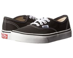 Vans Kids Authentic (Little Kid/Big Kid) | Zappos.com Merrell Hiking Boots, Vans Authentic Black, Shoe Size Chart Kids, Authentic Vans, Vans Kids, Shoes Vans, Keep It Real, Unisex Shoes, Vans Authentic