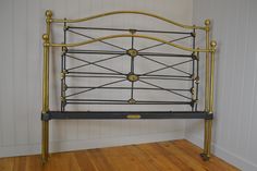 R.W Winfield Antique 4ft 6in Brass & Iron Double Bed Frame Bed Frames Uk, Vintage Bed Frame, Antique Beds, Double Bed Frame, Beds For Sale, Double Bed, Double Beds, Antique Victorian, Bed Frame