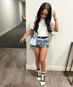 Name Brand Outfits, Miniskirt Outfits, Fly Girl, Girls Summer Outfits, Streetwear Fashion Women, Cute Swag Outfits