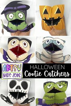 Learn the art of Origami with these fun Halloween Inspired Cootie Catchers. Download your Free Pumpkin Origami Template here at Artsy Kids Zone! Fun Halloween Projects, Kids October Crafts, Big Kid Halloween Crafts, Halloween Cootie Catcher, October Crafts For 1st Grade, Fun Craft Activities For Kids, Halloween Crafts For Fifth Graders, Halloween Activities School Age, Halloween Crafts For Fourth Graders