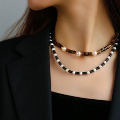 Upgrade your style with our timeless Black Onyx Pearl Necklace. Featuring smooth onyx beads and lustrous pearls, this necklace effortlessly combines classic beauty with modern sophistication. Metal: 18ct Recycled Gold Plated On Brass Gemstone: Black Onyx,Pearl Length: 410-460mm Weight: 32g Pearl Bead Necklace, Necklaces Pearl, Gemstone Beaded Necklace, Pearl Necklaces, Onyx Bead, Tiger Eye Stone, Elegant Accessories, Recycled Gold, Classic Beauty