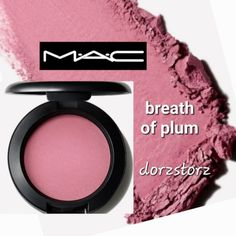 Mac Sheertone Blush Color: Breath Of Plum Size: .21 Oz New In Box 100% Authentic **Currently 7 Available - Price Is For Each. Mac Mocha Blush, Mac Blush, Mac Powder, Purple Blush, 2024 Wishlist, Makeup Mac, Bright Winter, Fancy Makeup, Romantic Colors