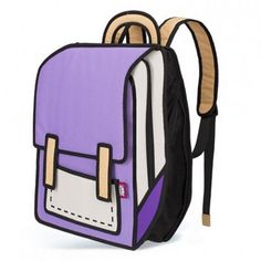 Color: purple High School Bags, 90s Fashion Men, Cartoon Bag, Travel Rucksack, Purple Backpack, Colorful Backpacks, Vintage Clothing Stores, Going To School, Cute Handbags