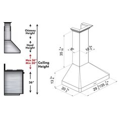 a drawing of a shower head and the measurements for it