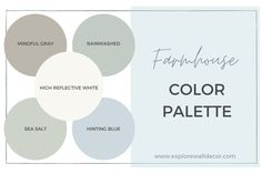 the color palette for farrowousee is white, blue and gray with different shades