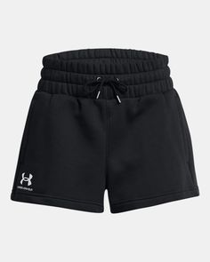 Ultra-soft, mid-weight cotton-blend fleece with brushed interior for extra warmth|Encased elastic waistband with external drawcord|Open hand pockets Under Armour Cotton Shorts, Under Armour Casual Cotton Shorts, Under Armour Sporty Cotton Shorts, Sporty Cotton Shorts By Under Armour, Under Armour Black Cotton Bottoms, Open Hands, Under Armour Women, Boxer Shorts, Big Game