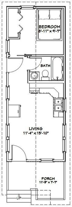 the floor plan for a two bedroom apartment with an attached kitchen and living room area