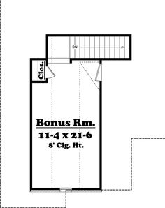 the second floor plan for this house