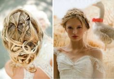 Traditional Celtic Weddings and Modern "Must Haves". — Warpaint ... Celtic Wedding Hairstyles, Trendy We Fryzurach, Vintage Bridal Hair, Bridal Braids, Plaits Hairstyles, Bohemian Hairstyles, Celtic Wedding, Braided Hairstyles For Wedding, Easy Braids